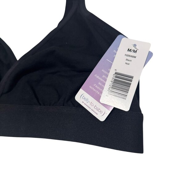 Belly-To-Babe Bravado Designs Nursing Bra Black With Wide Bottom Band M/M - Picture 7 of 12